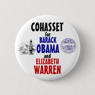 Cohasset för Obama och Warren 2012 Knapp