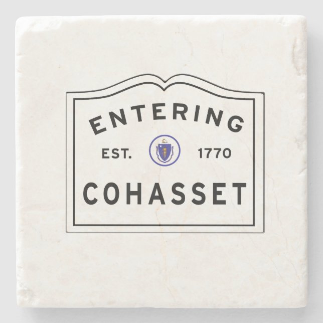 Cohasset Massachusetts Stenunderlägg (Framsidan)