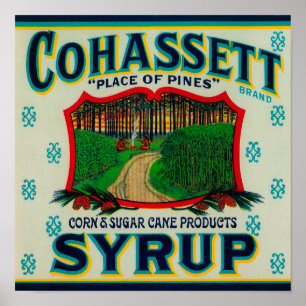 Cohassett sirap LabelCairo, GA Poster