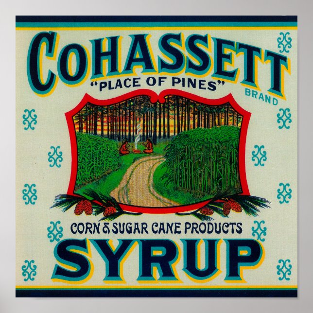 Cohassett Syrup LabelCairo, GA Poster (Framsidan)