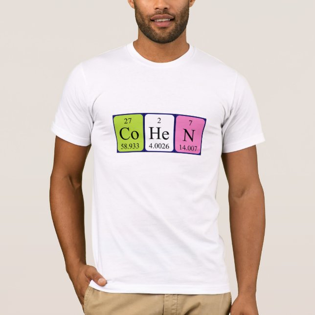 Cohen Periodisk skjorta bord namn T Shirt (Framsida)