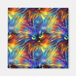 Cohesive Abstrakt Exquisite Cat Stänk Sömlös Magnet