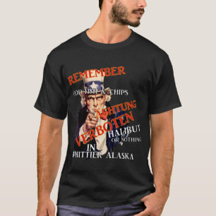 Coho Chinook Alaska Souvenir Resa Semester Fisk T Shirt