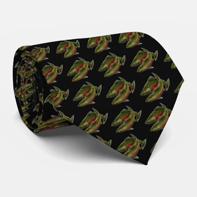 Coho Fisherman Gifts Fisherman Tie Slips (Rullad)