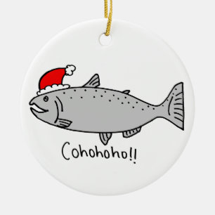 Cohohoho jullax julgransprydnad keramik