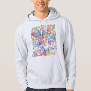 Coimbatore Tamil Nadu Stadskarta Hoodie