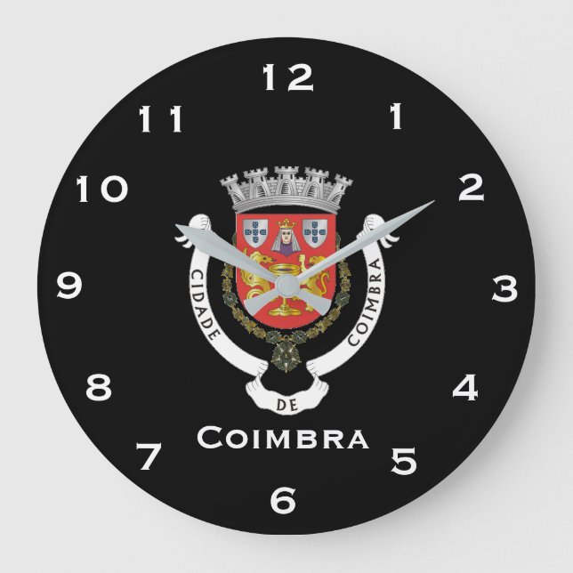 Coimbra Portugal Wall Clock Stor Klocka (Framsida)