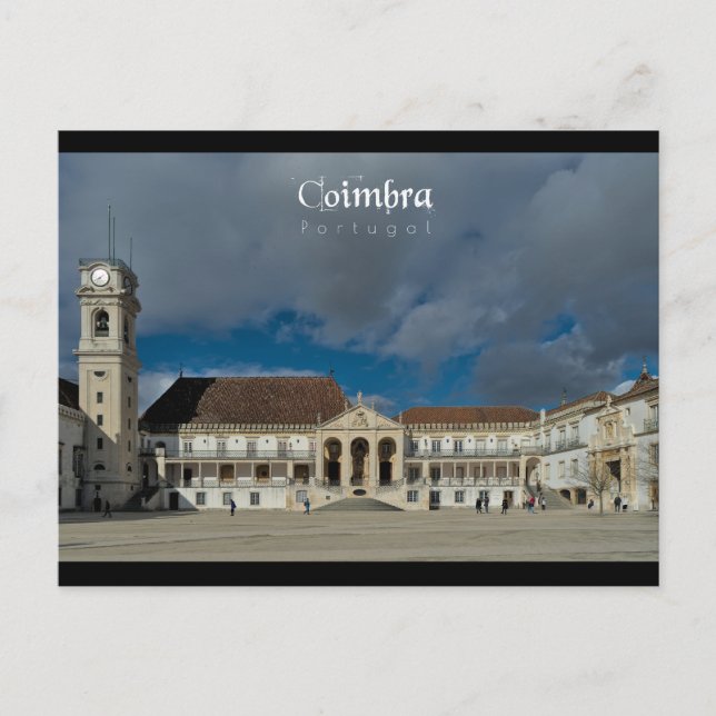 Coimbra Universiteten - Travel Art Vykort (Framsida)