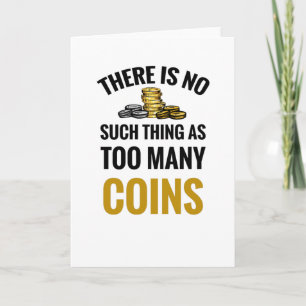 Coin Collector Gift Numismatistmyntsamling Kort