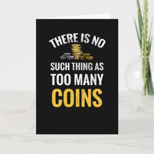 Coin Collector Gift Numismatistmyntsamling Kort