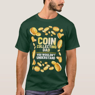 Coin Collector Pappa Funny Far Graphic Premium T Shirt