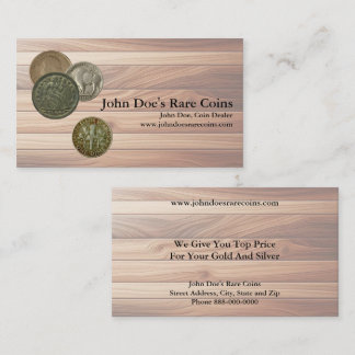Coin Dealer Business Card Visitkort
