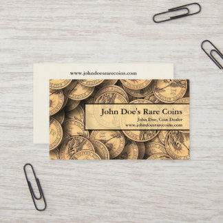 Coin Dealer Business Card Visitkort