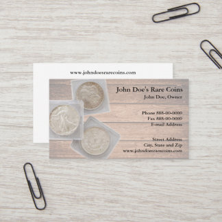 Coin Dealer Business Card Visitkort