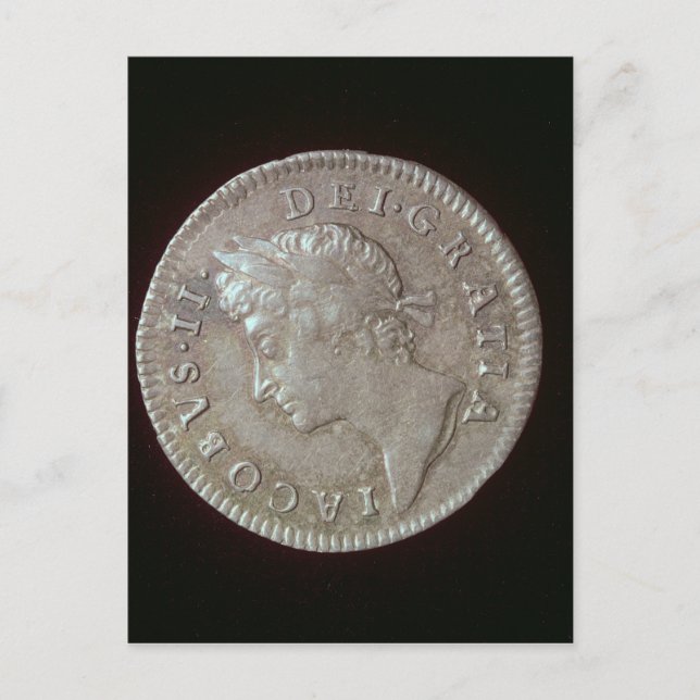 Coin of James II Vykort (Framsida)