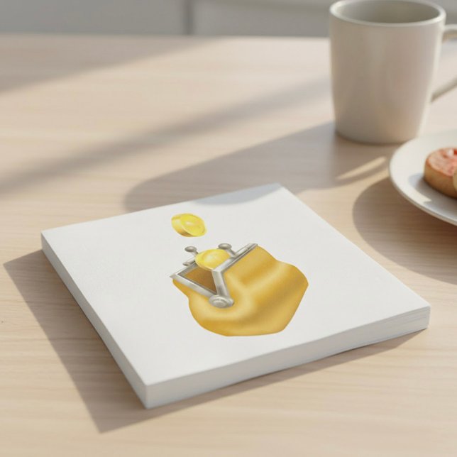 Coin Purse Napkins Pappersservett (Skapare uppladdad)