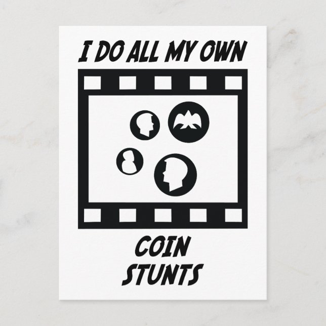 Coin Stunts Vykort (Framsida)