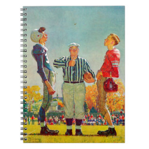 Coin Toss av Norman Rockwell Anteckningsbok Med Spiral