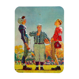 Coin Toss av Norman Rockwell Magnet