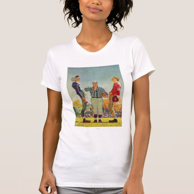 Coin Toss av Norman Rockwell Tee Shirt (Framsida)