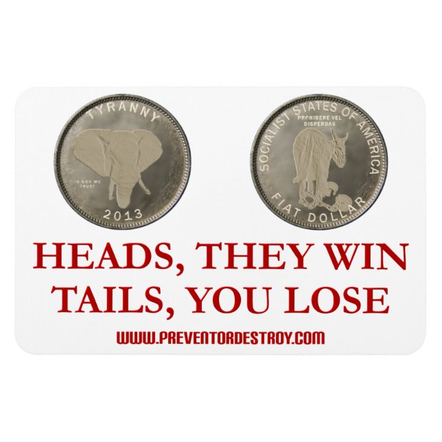 Coin Toss Magnet (Horisontell)