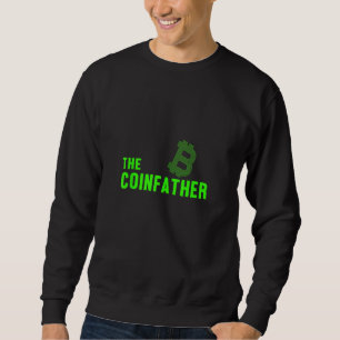 Coinfather Bitcoin Crypto Coin Money Cryptocurrenc Lång Ärmad Tröja