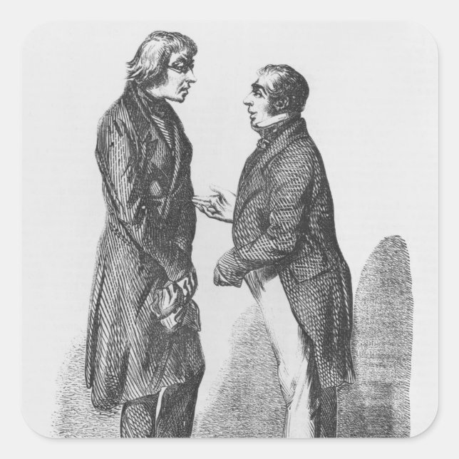 Cointet-bröderna Fyrkantigt Klistermärke (Framsida)