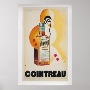 Cointreau av Charles Loupot Vintage 1930 Orange Poster