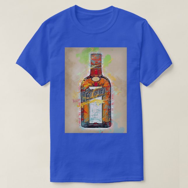Cointreau, vattenfärg t shirt (Design framsida)