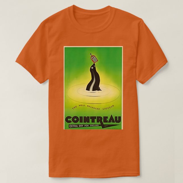 Cointreau-vintagen T Shirt (Design framsida)