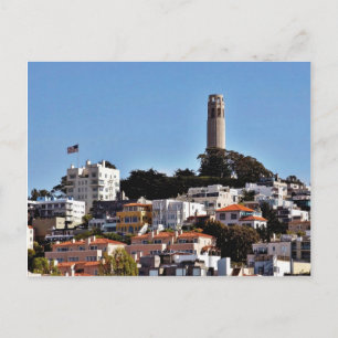 Coit Torn på Telegraph Backe i San Francisco Take Vykort