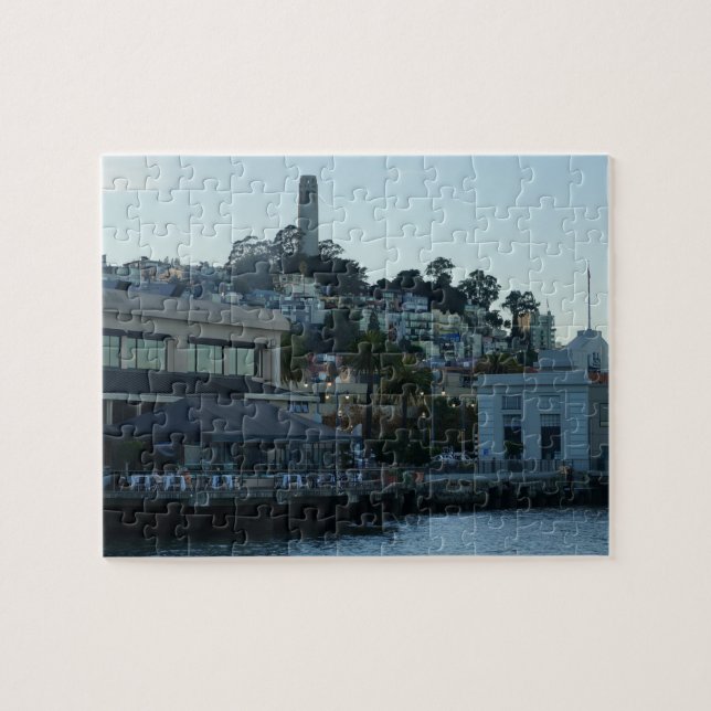 Coit Torn, San Francisco #3 Jigszle Puzzle Pussel (Horisontell)