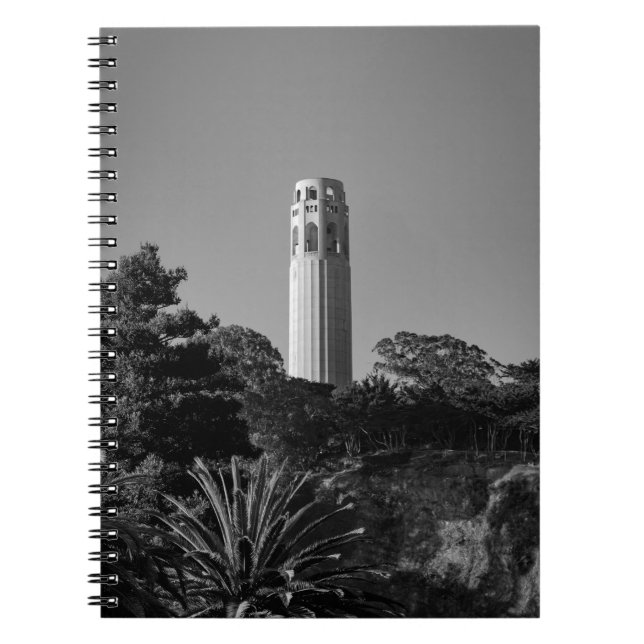 Coit Torn, San Francisco - City Photography Anteckningsbok (Framsidan)