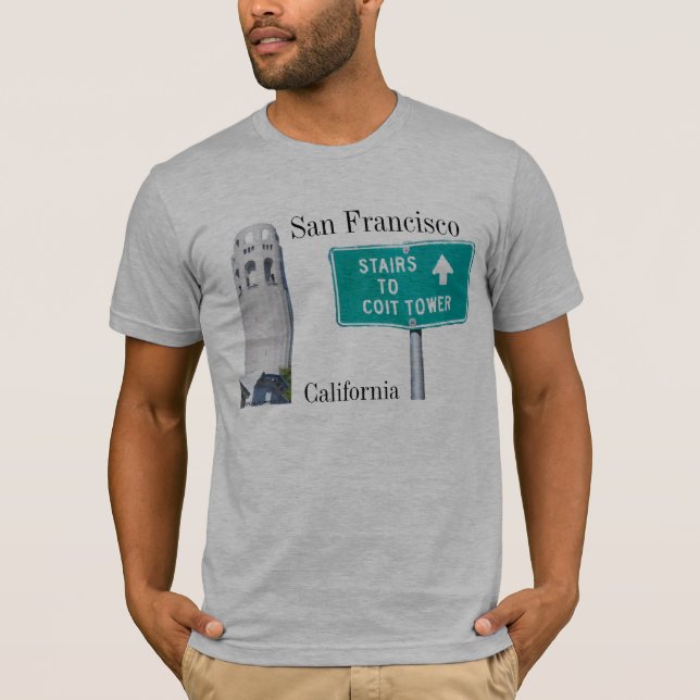 Coit torn, San Francisco, Kalifornien Tee Shirt (Framsida)