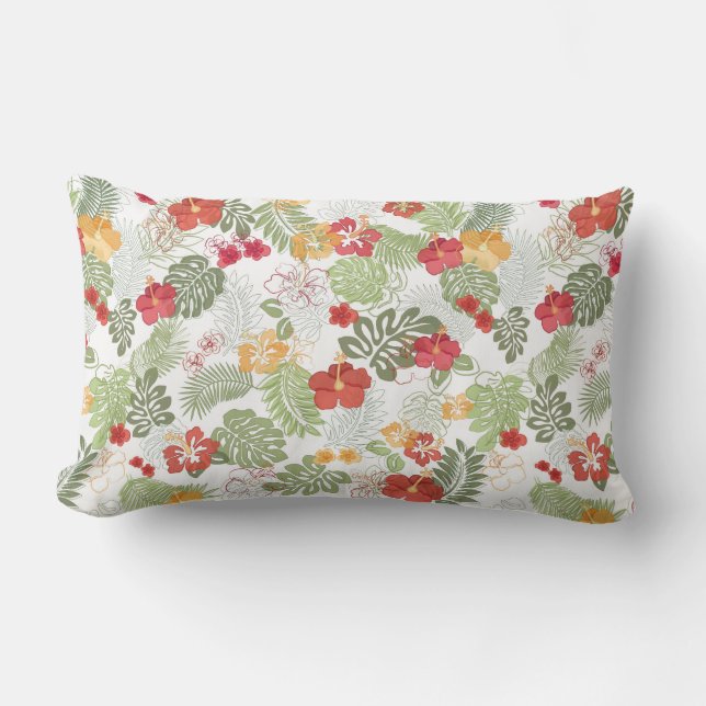 Cojín con estampado exotico lumbarkudde (Framsida)