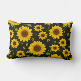Cojín cute sunflowers lumbarkudde