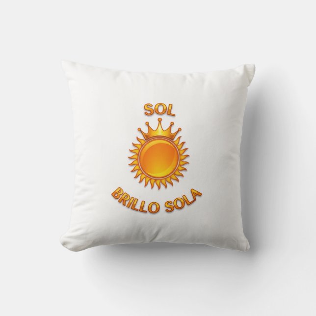 Cojín de Poliéster “Si Brillo Sola” – Suavidad y E Kudde (Framsida)