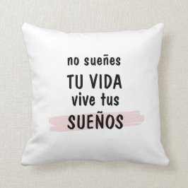 cojín decorativo con frase inspiradora kudde