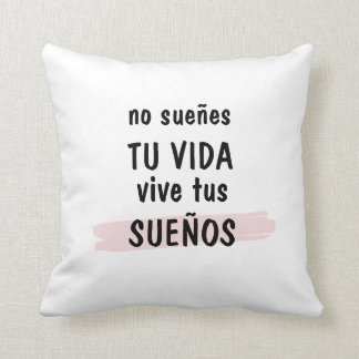 cojín decorativo con frase inspiradora kudde