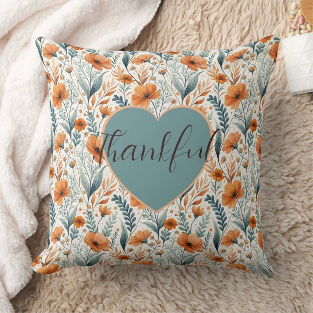 Cojín Decorativo Custom Wildflower Botanical Boho Kudde (Filt)