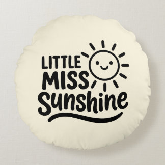 Cojín decorativo – Little Miss Sunshine Rund Kudde