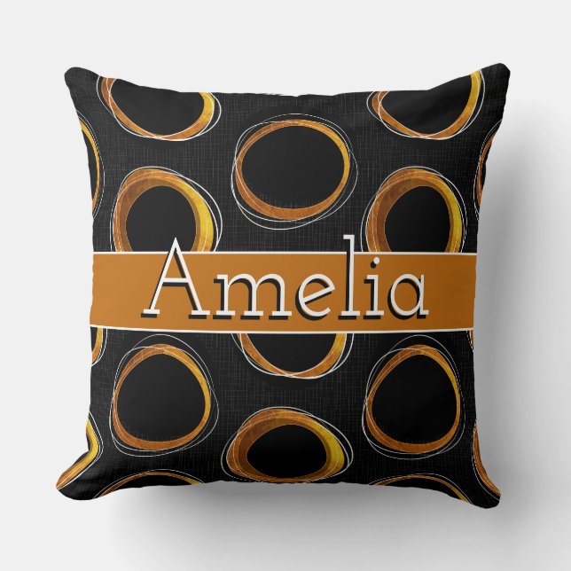 Cojín Decorativo Solar Eclipse Mid-Century Modern  Kudde (Framsida)