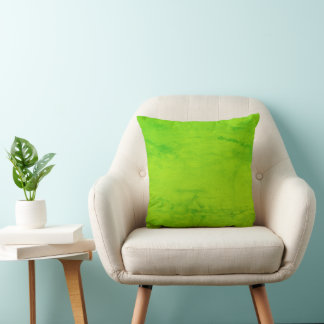 Cojín Decorativo Verde Lima con Textura - Acuarela Kudde