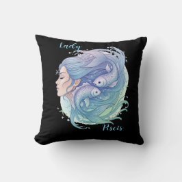Cojín Lady Piscis – Arte espiritual para tu hogar Kudde