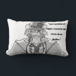 Cojín Lumbarkudde<br><div class="desc">Cojín con ilustración de Jack el destripador,  personajes del anime "Record Of Ragnarok" y frase que lo identifica</div>