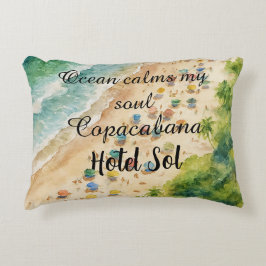 Cojín Playero Personalizable Copacabana Hotel Sol Prydnadskudde