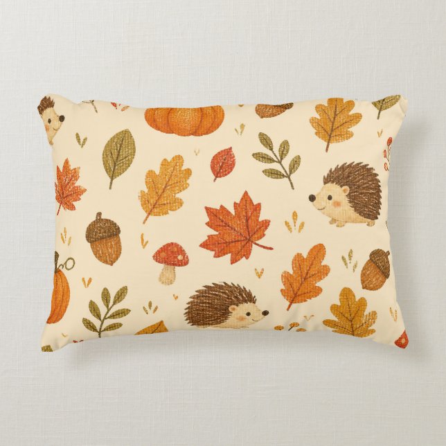 Cojín rectangular con estampado de otoño prydnadskudde (Framsidan)