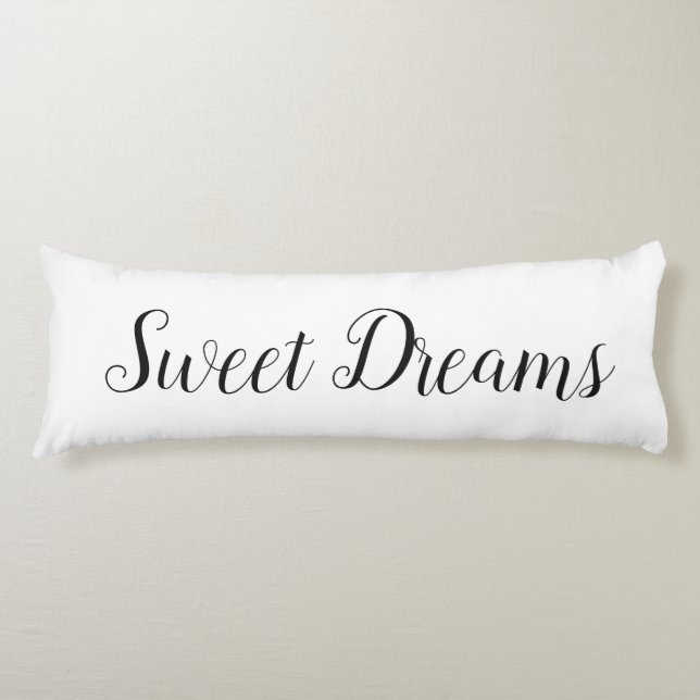 Cojin rectangular con Frase Sweet Dreams Kroppskudde (Framsidan)