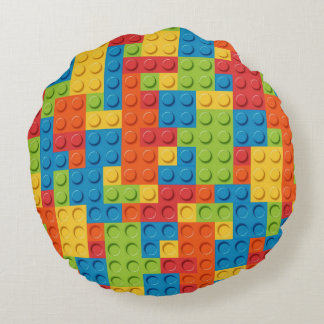 Cojín redondo (16") personalizado, Poliéster peina Rund Kudde