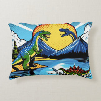 Cojín redondo dinosaurios prydnadskudde